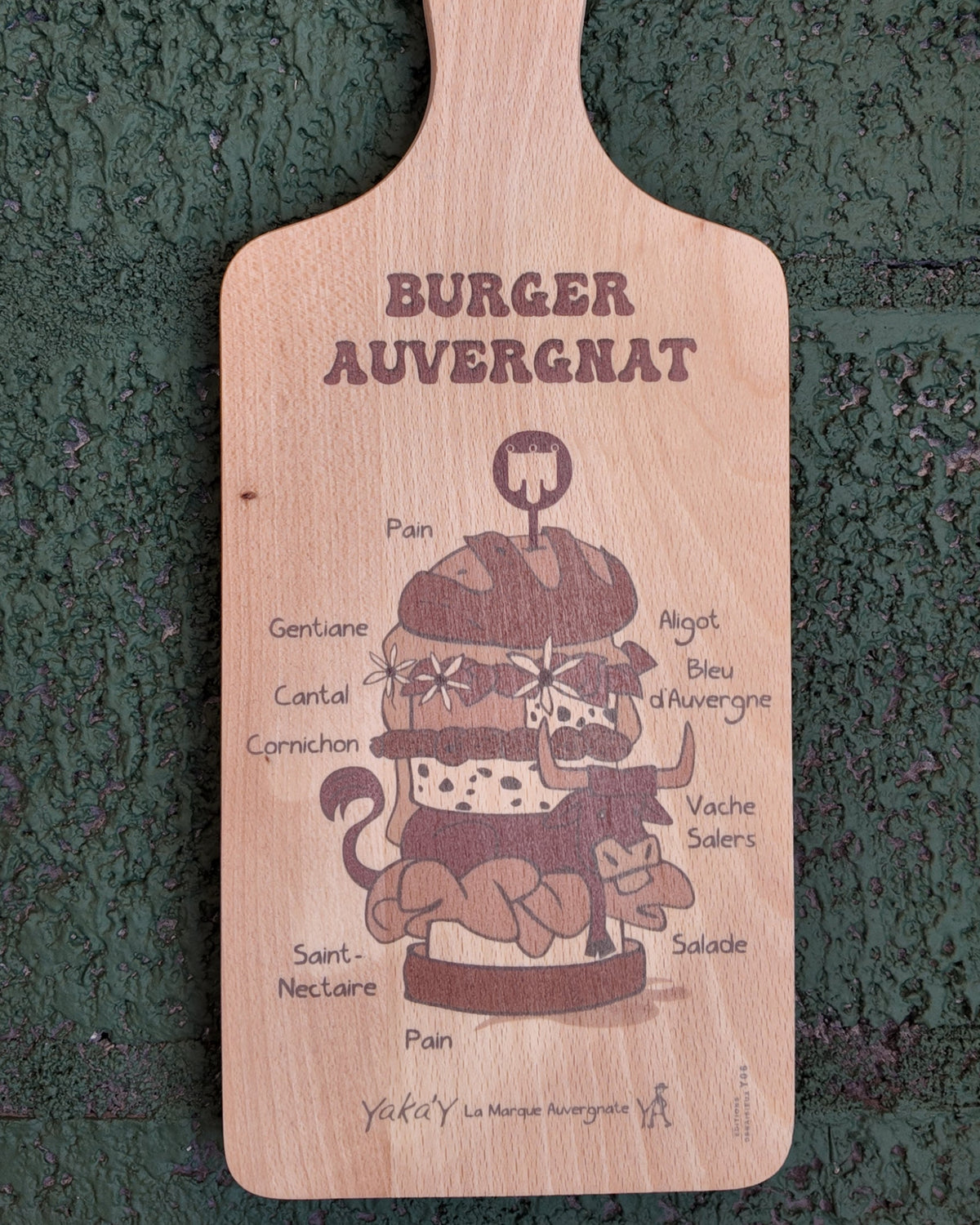 Planche Burger Auvergnat