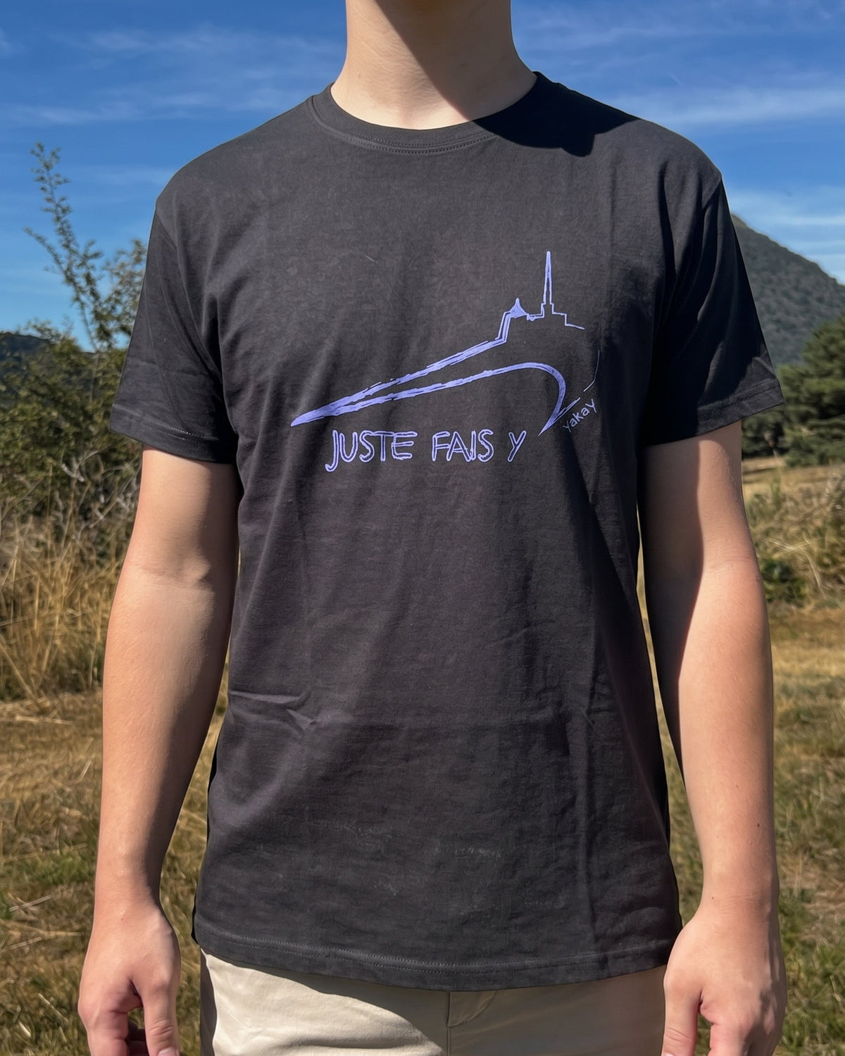 T-Shirt Juste Fais-Y Sport Noir