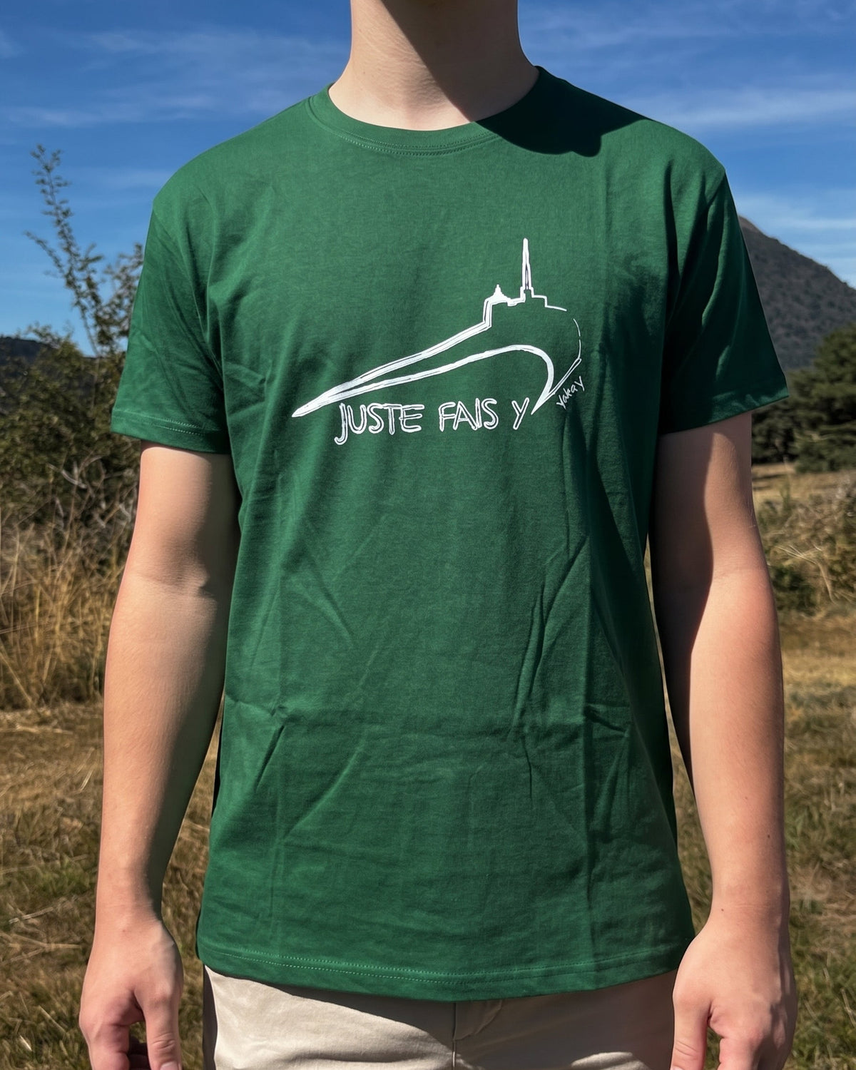 T-Shirt Juste Fais-Y Sport Vert