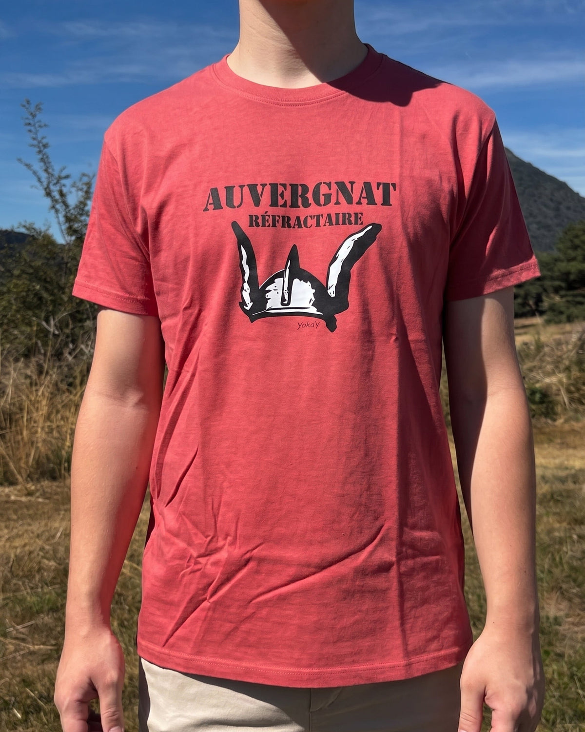 T-Shirt Auvergnat Réfractaire Rouge