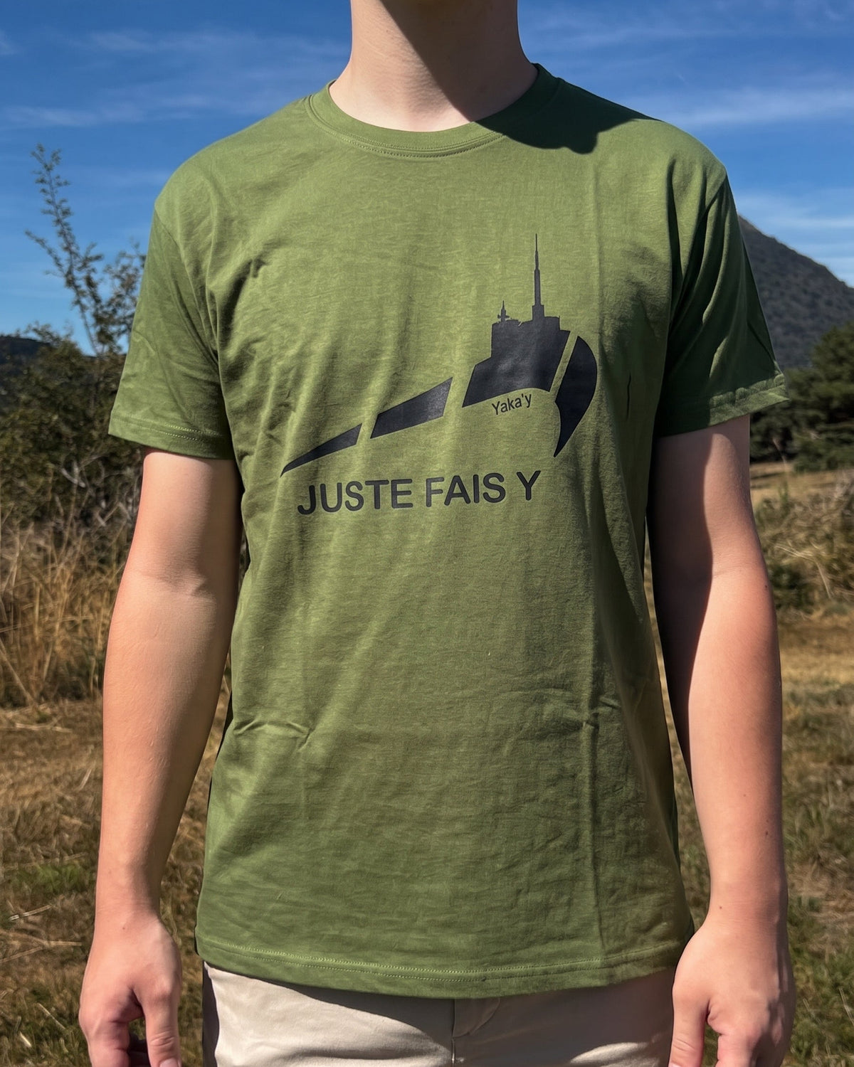 T-Shirt Juste Fais-Y Kaki