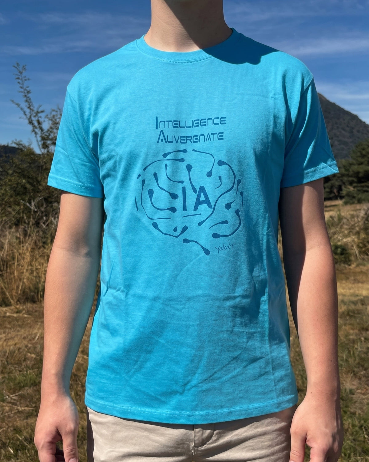 T-Shirt Intelligence Auvergnate Bleu