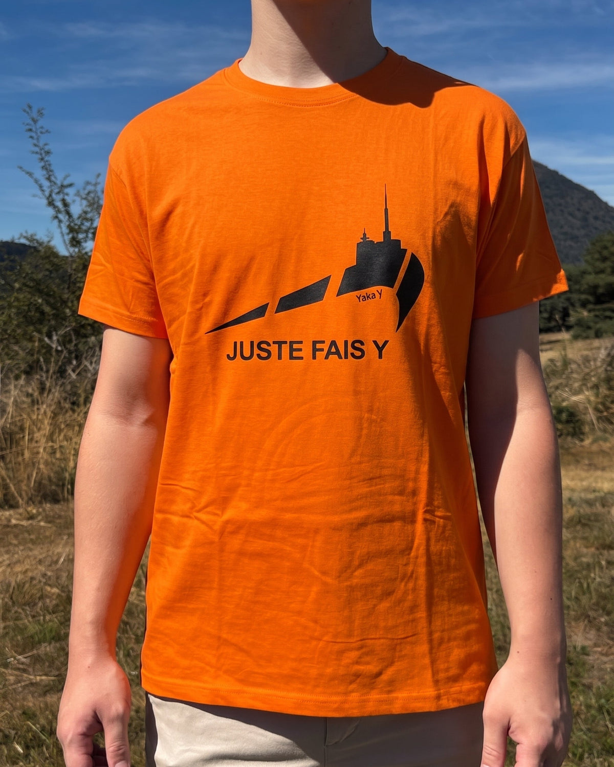 T-Shirt Juste Fais-Y Orange