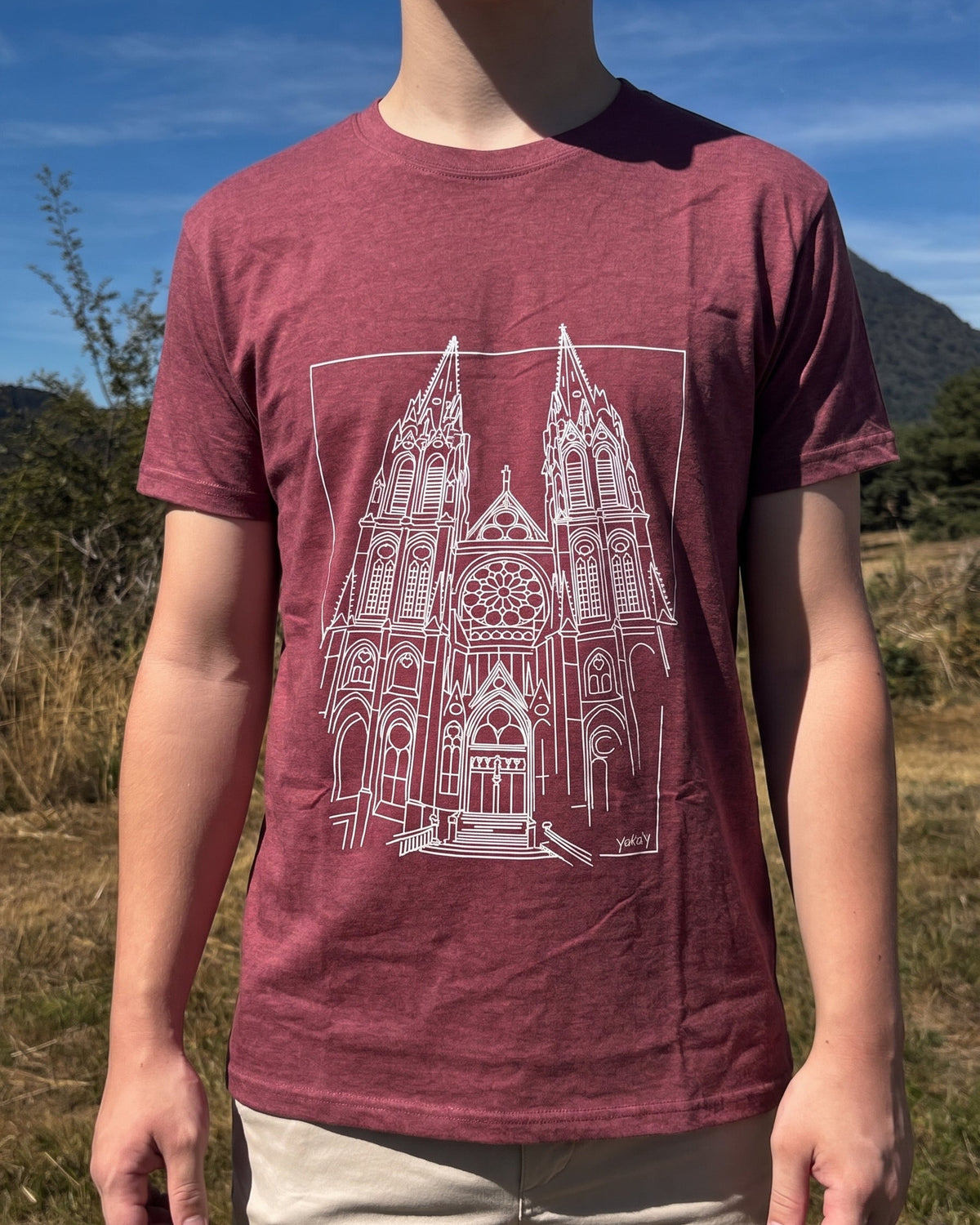 T-Shirt Cathédrale Clermont-Ferrand Bordeaux