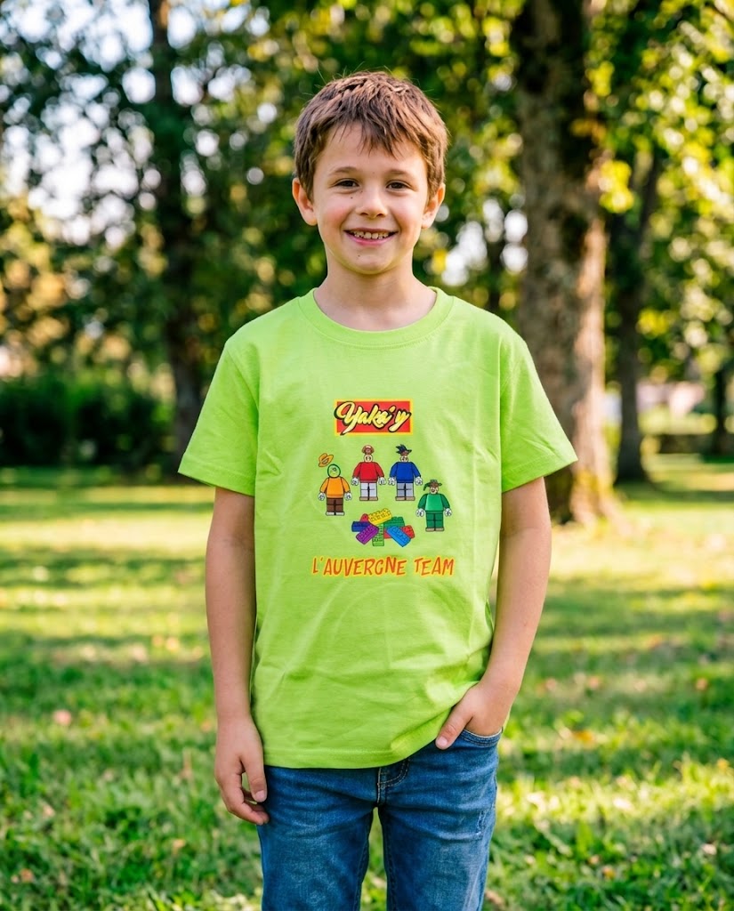 T-Shirt Yaka'Y Enfant - Leg'Auvergnat Vert