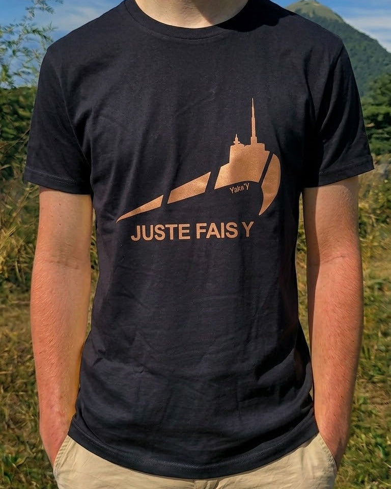 T-Shirt Juste Fais-Y Bronze et Noir