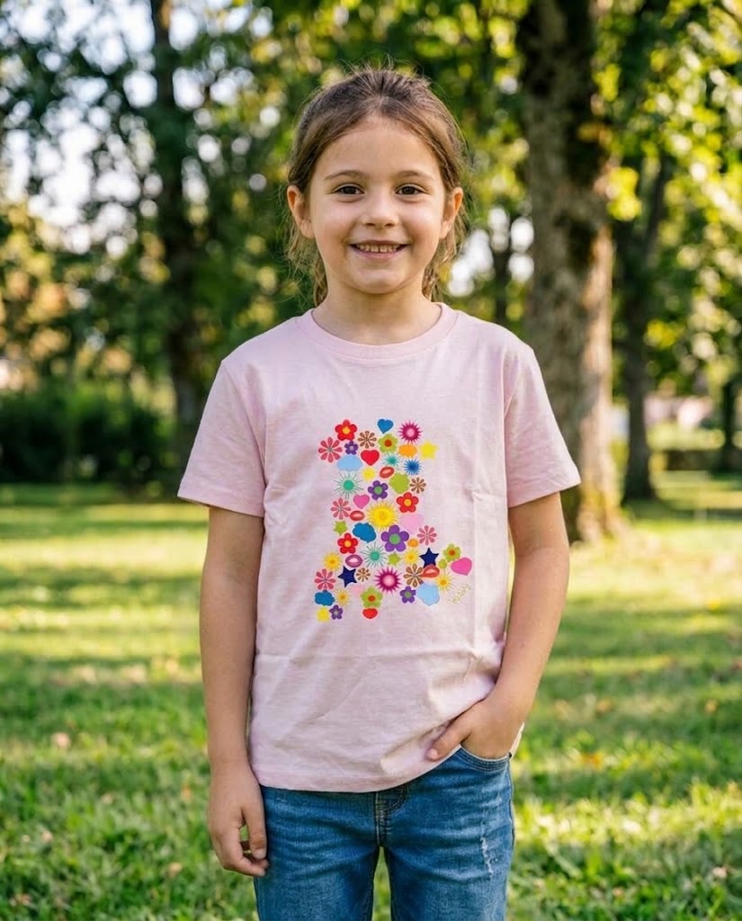T-Shirt Yaka'Y Enfant - Auvergne en Fleurs