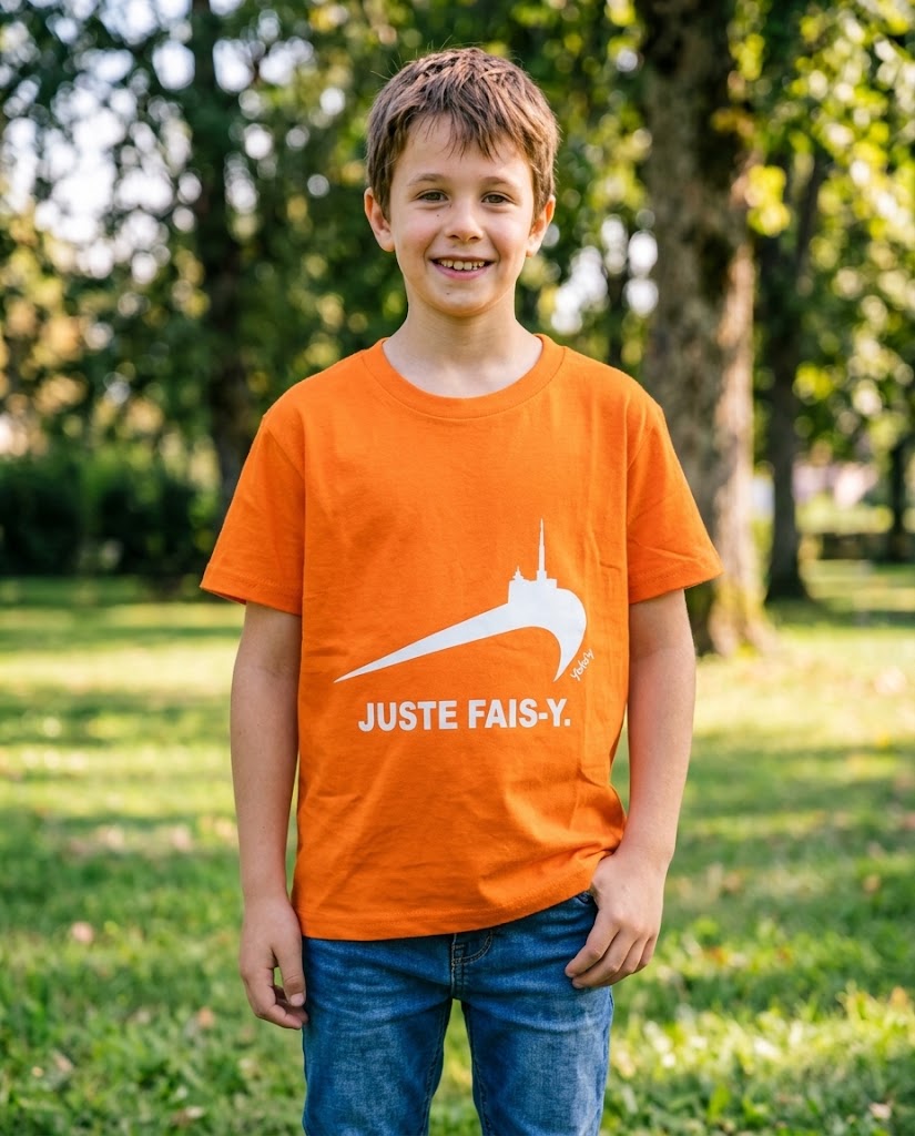 T-Shirt Yaka'Y Enfant - Juste Fais-Y Orange