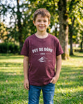 T-Shirt Yaka'Y Enfant - Puy de Dôme 1465m Bordeaux