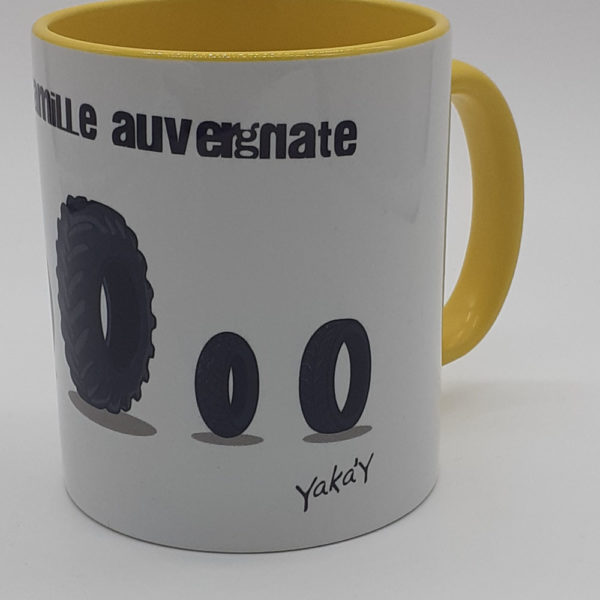 mug pneu jaune