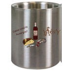 Tasse inox casse-croute auvergnat avec mousqueton rouge