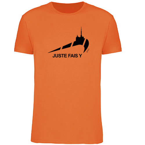 T-shirt orange juste fais y